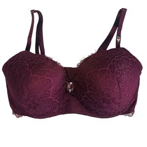 Victoria’s Secret Dream Angels Lace Bra 34DD Plum
